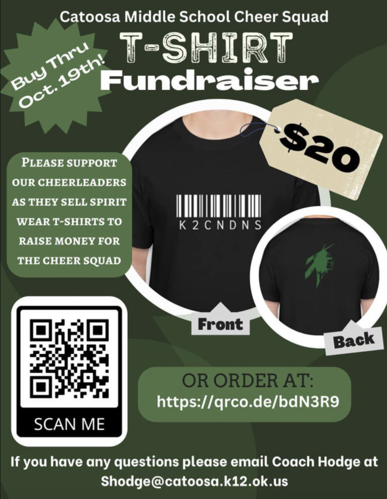 Flyer for Cheersquad fundraiser